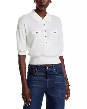 Свитер с воротником Masaki L'AGENCE, белый