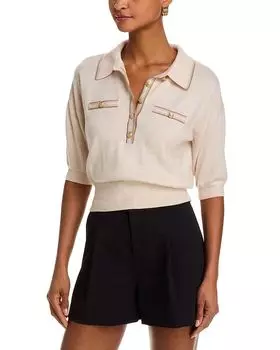 Свитер с воротником Masaki L'AGENCE, слоновая кость/кремовый