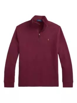Свитер с воротником на молнии POLO RALPH LAUREN, красный