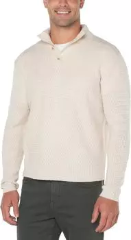 Свитер с воротником на пуговицах Liverpool Los Angeles, цвет Cream