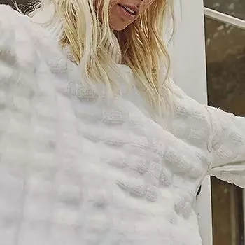 Свитер с воротником-стойкой Care FP Soul Searcher — женский Free People, белый