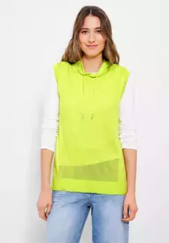 Свитер с воротником стойкой Cecil, с воротником стойкой, цвет Limelight Yellow