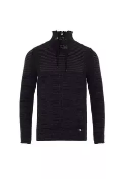 Свитер с воротником стойкой CIPO & BAXX, антрацит