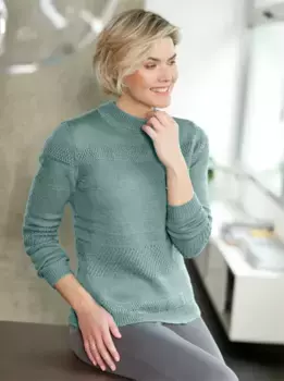 Свитер с воротником стойкой Classic Basics "Пуловер", цвет Jade