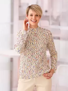 Свитер с воротником стойкой Classic Basics "Пуловер", цвет Sand-Meliert