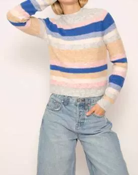 Свитер с воротником-стойкой цвета индиго Central Park West