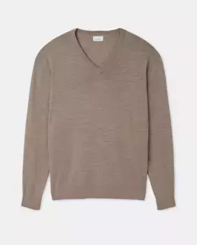 Свитер с воротником-стойкой для мужчин, большие размеры Emidio Tucci, бежевый