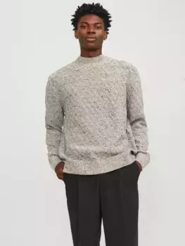Свитер с воротником стойкой Jack & Jones "JPRCCZIGGI KNIT MOCK NECK LN", цвет Oatmeal
