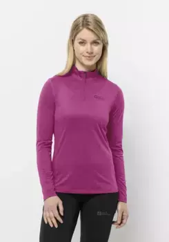 Свитер с воротником стойкой Jack Wolfskin "SKY THERMAL HZ W", цвет New-Magenta