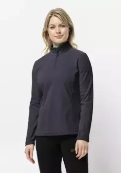 Свитер с воротником стойкой Jack Wolfskin "TAUNUS HZ W", цвет Graphite