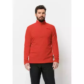 Свитер с воротником стойкой Jack Wolfskin "TAUNUS HZ M", красный