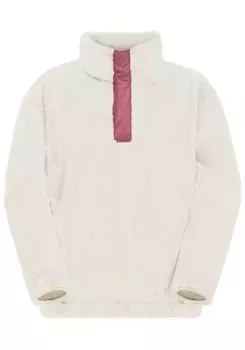 Свитер с воротником стойкой Jack Wolfskin "TEEN HALFZIP FLEECE G", белый