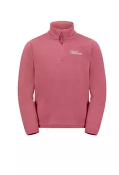 Свитер с воротником-стойкой Jack Wolfskin, удобная регулировка температуры, розовый