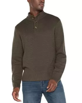 Свитер с воротником-стойкой Liverpool Los Angeles, зеленый