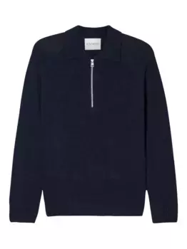 Свитер с воротником-стойкой на молнии Closed, синий