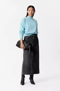 Свитер с воротником стойкой & Other Stories, синий