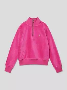 Свитер с воротником-стойкой Polo Ralph Lauren Teens, розовый