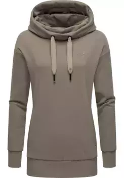 Свитер с воротником-стойкой Ragwear "Йодис", модная толстовка с высоким воротником, коричневый