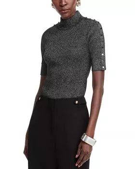 Свитер с воротником-стойкой «Саманта» Elie Tahari, серый