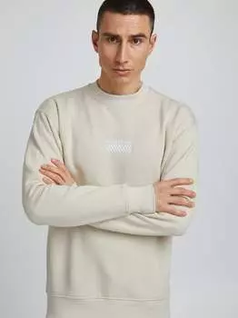 Свитер с воротником стойкой sdrubio Solid, бежевый