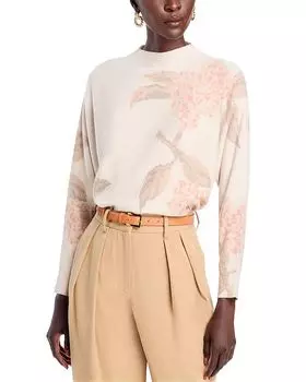 Свитер с воротником-стойкой Sioni, коричневый/бежевый