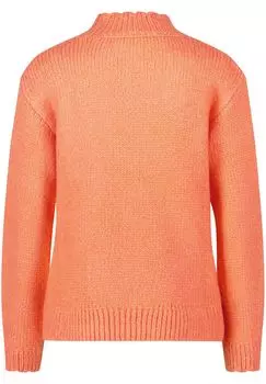 Свитер с воротником стойкой zero, цвет Bright Orange Melange