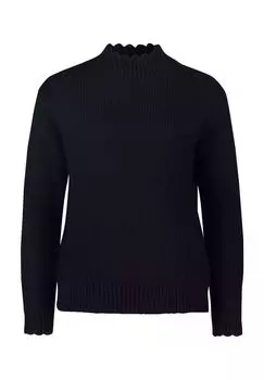 Свитер с воротником стойкой zero, цвет Dark Blue Melange