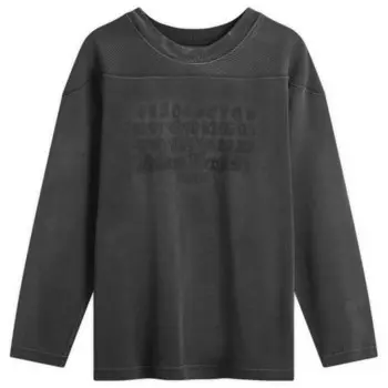 Свитер с выцветшим логотипом Maison Margiela, черный