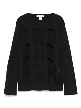 Свитер с вырезами Comme Des Garons Shirt, черный
