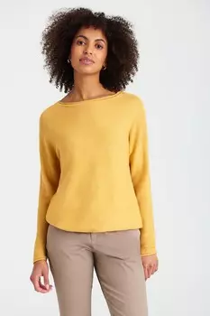 Свитер с вырезом «лодочка» Greenpoint, желтый