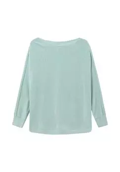 Свитер с вырезом «лодочка» Sheego, мятный