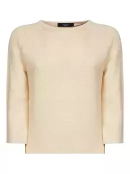 Свитер с вырезом-лодочкой Weekend Max Mara, нейтральный