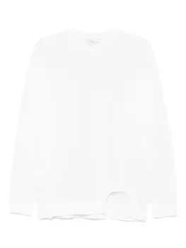 Свитер с вырезом Tibi, белый