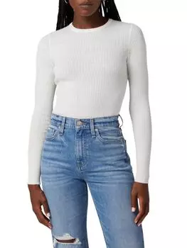 Свитер с вырезом «замочная скважина» Hudson, цвет Laser White