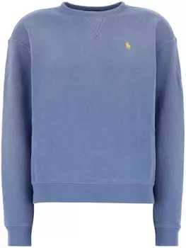 Свитер с вышитым логотипом Polo Ralph Lauren, синий