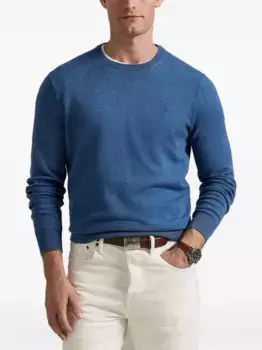 Свитер с вышитым логотипом POLO RALPH LAUREN, синий