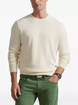 Свитер с вышитым логотипом POLO RALPH LAUREN, белый