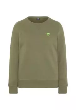 Свитер с вышивкой этикеток POLO SYLT, цвет 18-0521 Burnt Olive
