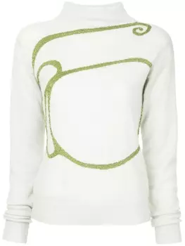 Свитер с вышивкой Onefifteen, белый