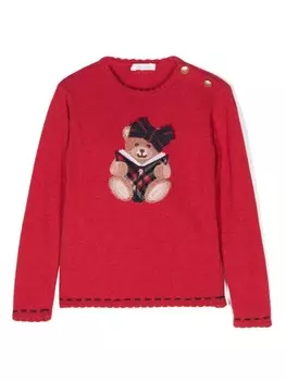 Свитер с вышивкой Patachou, красный