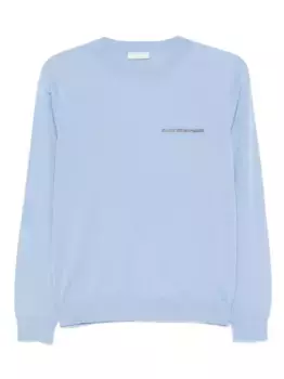 Свитер с вышивкой Peserico, синий