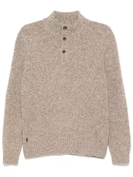 Свитер с вышивкой Polo Pony Polo Ralph Lauren, коричневый