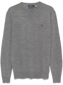 Свитер с вышивкой Polo Pony POLO RALPH LAUREN, серый