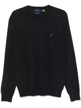 Свитер с вышивкой Polo Pony POLO RALPH LAUREN, серый