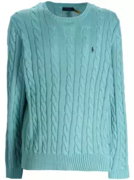 Свитер с вышивкой Polo Pony POLO RALPH LAUREN, синий