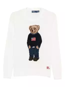 Свитер с вышивкой POLO RALPH LAUREN, белый