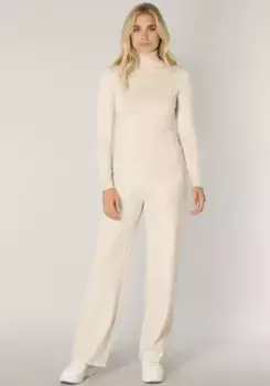 Свитер с высоким воротником базового уровня "BAS-YUEN ROLLI" Base Level, бежевый