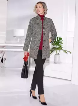 Свитер с высоким воротником Classic Basics "Пуловер", цвет Kirsche