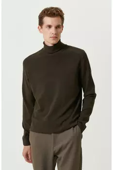 Свитер с высоким воротником цвета хаки Network, хаки