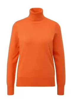 Свитер с высоким воротником для женщин s.Oliver, оранжевый
